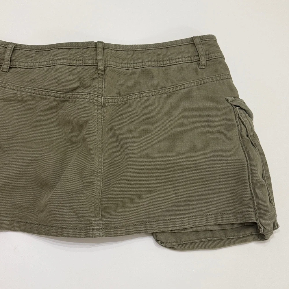 Garage Khaki‎ Green Cargo Mini Skort size M